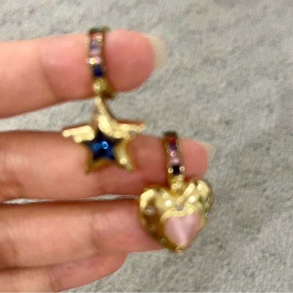 Star & heart earrings - Picture 4 of 4